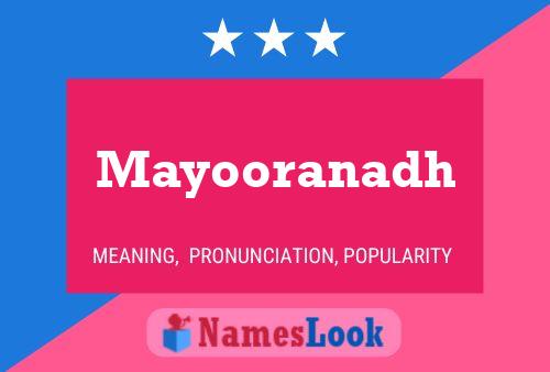 Mayooranadh Namensposter