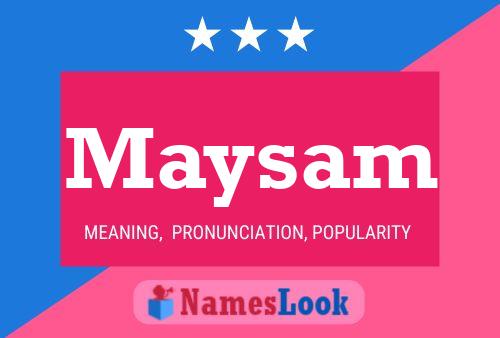 Maysam Namensposter