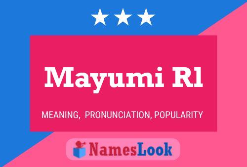 Mayumi Rl Namensposter