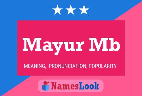 Mayur Mb Namensposter