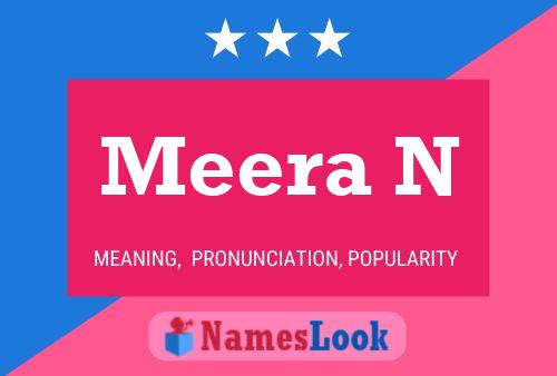 Meera N Namensposter