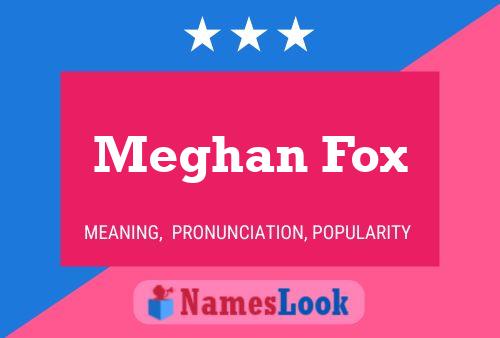 Meghan Fox Namensposter