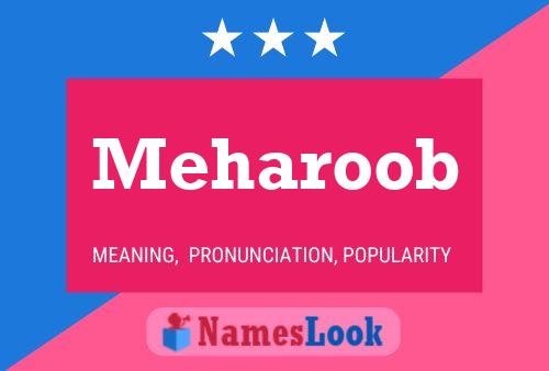 Meharoob Namensposter