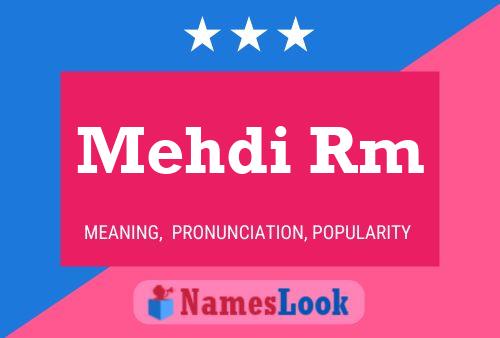 Mehdi Rm Namensposter