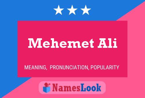 Mehemet Ali Namensposter