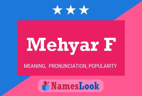 Mehyar F Namensposter