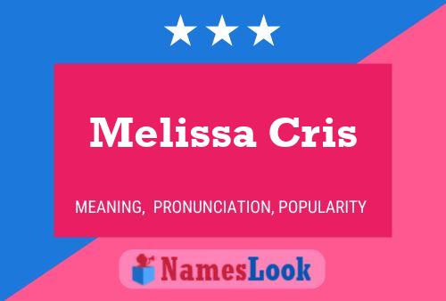 Melissa Cris Namensposter