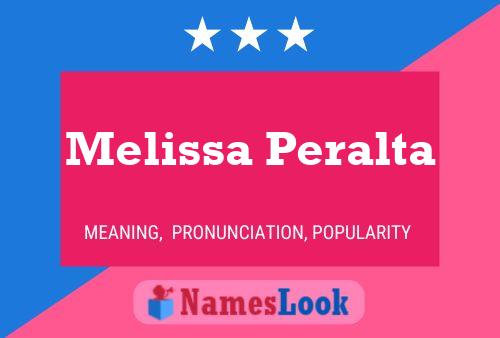 Melissa Peralta Namensposter