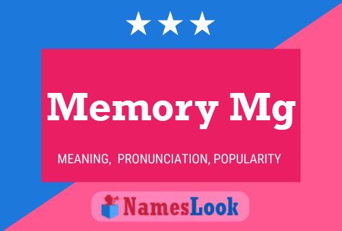 Memory Mg Namensposter