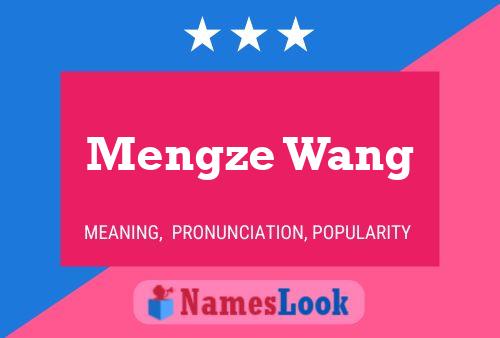 Mengze Wang Namensposter