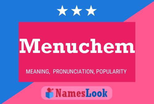 Menuchem Namensposter