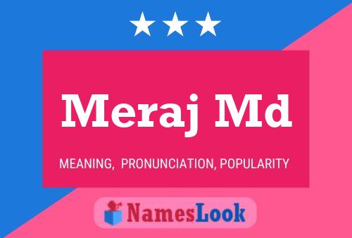 Meraj Md Namensposter