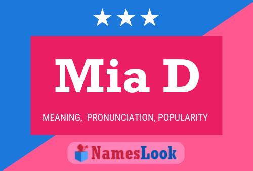 Mia D Namensposter