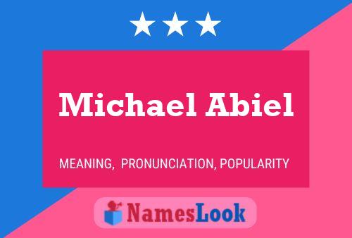 Michael Abiel Namensposter