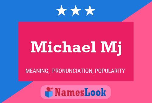 Michael Mj Namensposter