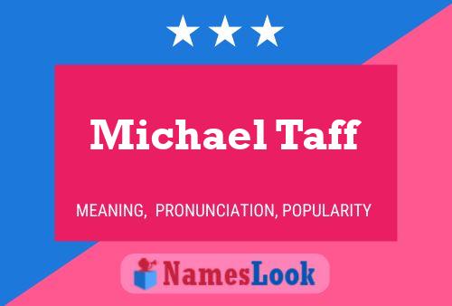 Michael Taff Namensposter