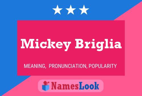 Mickey Briglia Namensposter