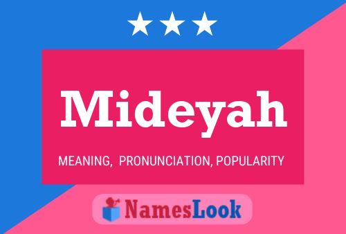 Mideyah Namensposter