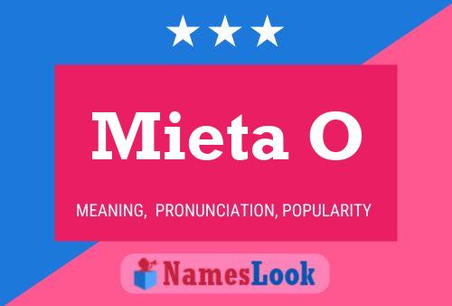 Mieta O Namensposter