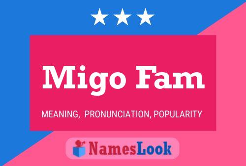 Migo Fam Namensposter