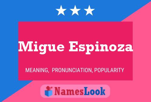 Migue Espinoza Namensposter