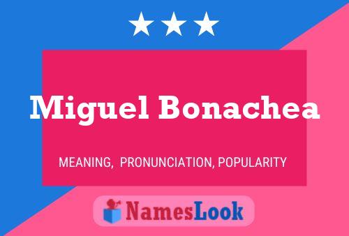 Miguel Bonachea Namensposter