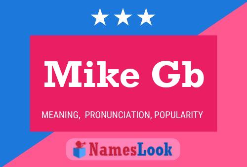 Mike Gb Namensposter