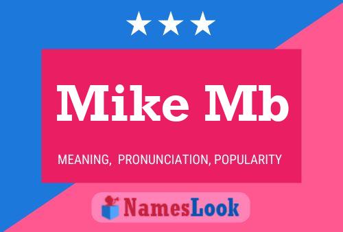 Mike Mb Namensposter