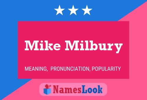 Mike Milbury Namensposter