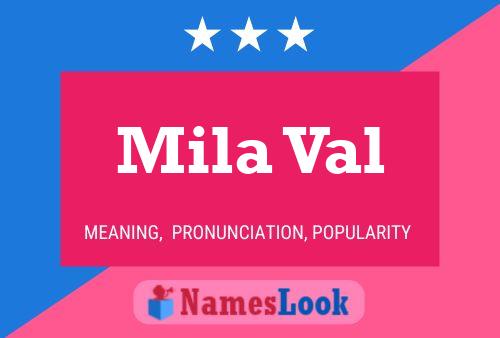 Mila Val Namensposter