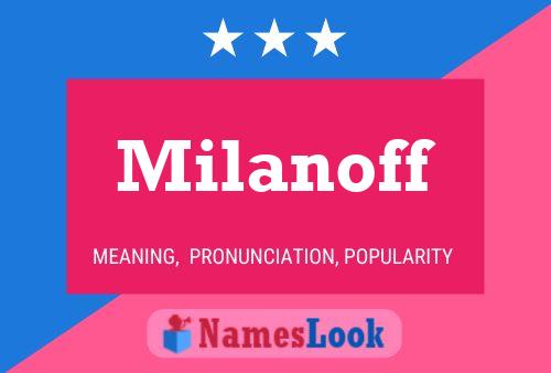 Milanoff Namensposter