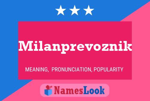 Milanprevoznik Namensposter