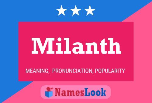 Milanth Namensposter