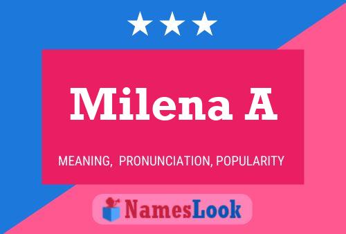 Milena A Namensposter