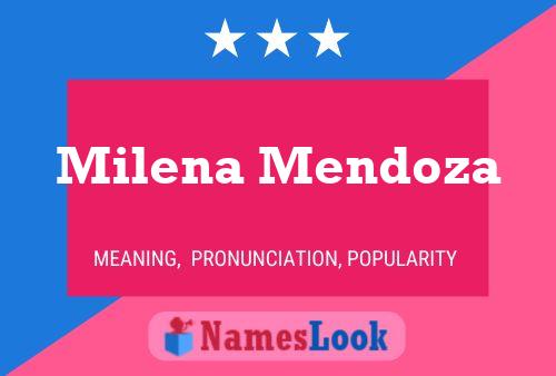 Milena Mendoza Namensposter