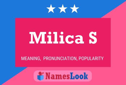 Milica S Namensposter