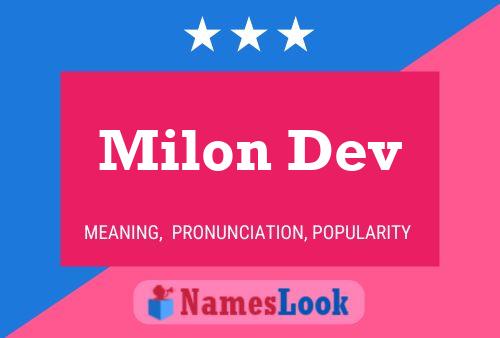 Milon Dev Namensposter