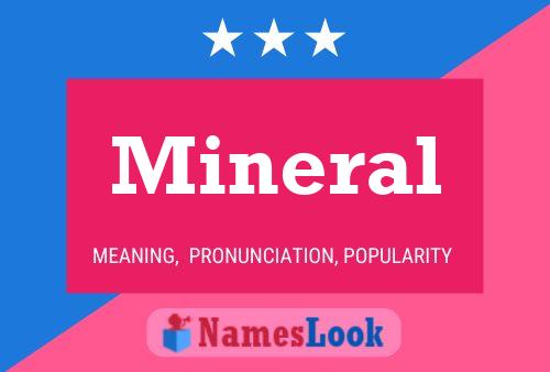 Mineral Namensposter