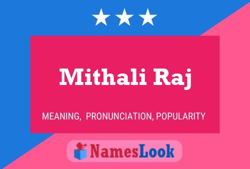 Mithali Raj Namensposter