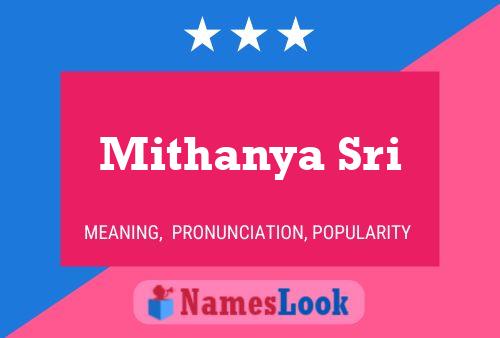 Mithanya Sri Namensposter