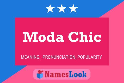 Moda Chic Namensposter