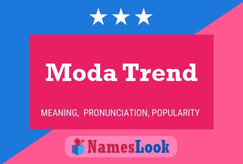 Moda Trend Namensposter