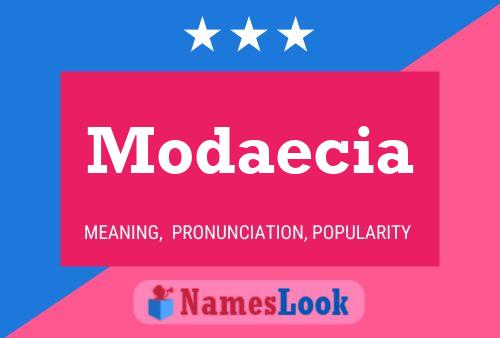 Modaecia Namensposter