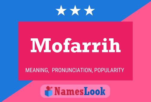 Mofarrih Namensposter