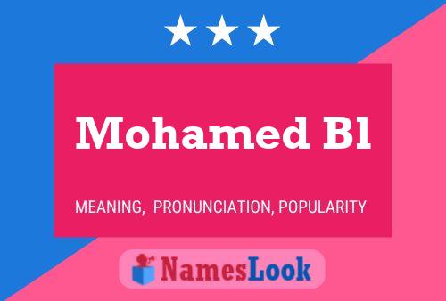 Mohamed Bl Namensposter