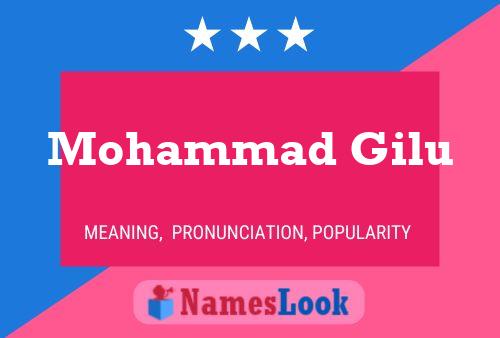 Mohammad Gilu Namensposter