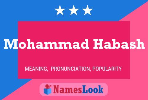 Mohammad Habash Namensposter