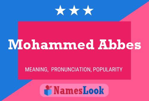 Mohammed Abbes Namensposter