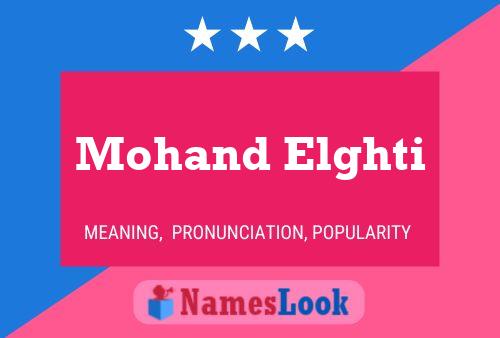 Mohand Elghti Namensposter