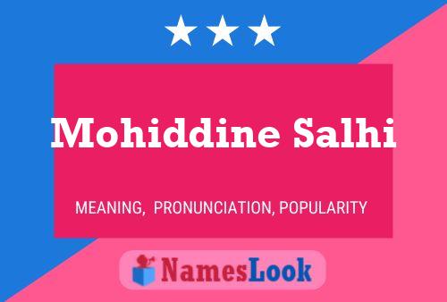 Mohiddine Salhi Namensposter